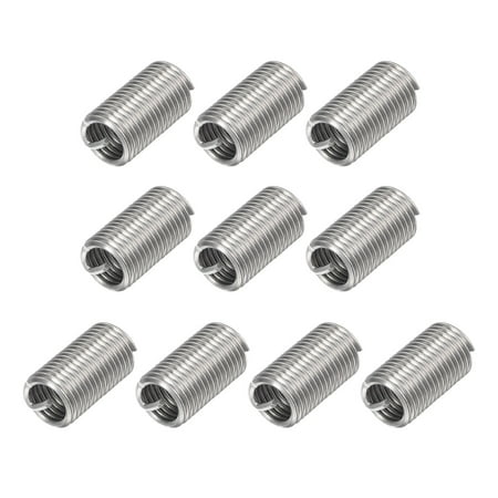 

Uxcell 1/2-13 UNC 3.0D 304 Stainless Steel Wire Thread Inserts Screw Repair Sleeve 10 Pack