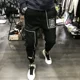 thumbnail image 2 of Pantalones cargo para hombre, pantalones harén de invierno para correr en la calle, ropa con forro polar para hombre, pantalones holgados de algodón de diseñador, pantalones holgados estilo emo de tal, 2 of 5