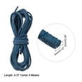 thumbnail image 2 of Uxcell 4.37 Yard 0.12" Flat Leather Cord Braiding String for DIY Crafts Dark Blue, 2 of 7