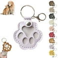 thumbnail image 1 of Porte-clés de Rangement pour Poils de Chien Mignon en Cuir Patte Keychain Pet Porte-Clés de Rangement pour Poils de Chien, Violet Clair, 1 of 7