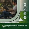 thumbnail image 7 of Werph Pop Up Canopy, Portable Canopy Tent with Mesh Mosquito Net, Screen House Room Camping Canopy Shade Tent, 6x6 in Green, 7 of 7