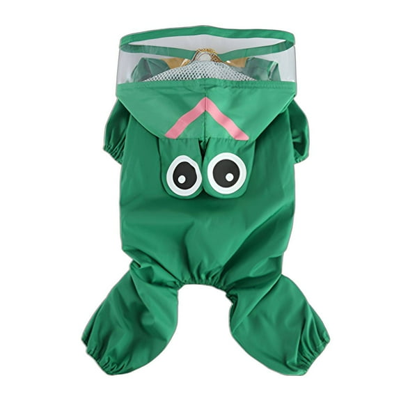 TELOLY Dog Raincoat,Reflective Back Band Dog Jackets for Small Dogs,High Visibility Dog Rain Jacket,Xs