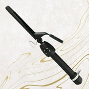 StyleCraft Stay-Temp Black Gold 5/8 Inch Professional Hair Curling Iron for All Hair Types, Adjustable Temperature, Black