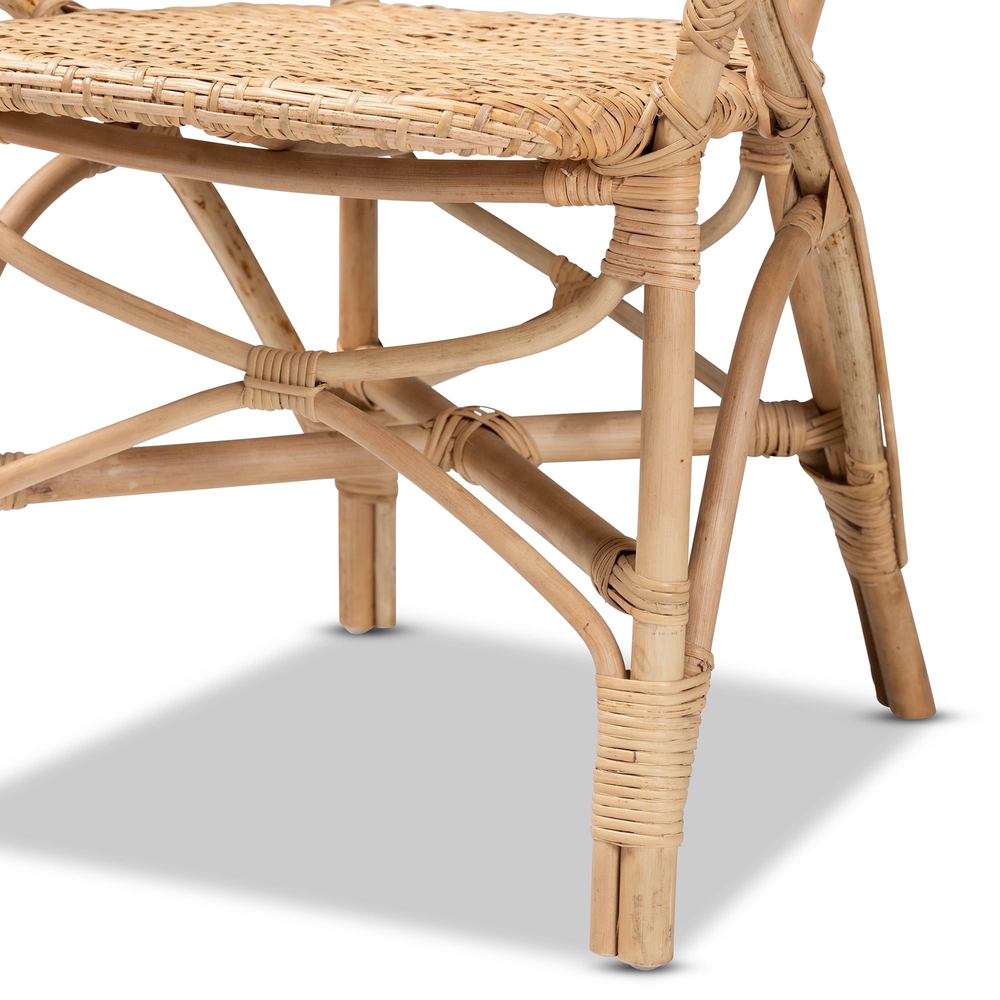 bali & pari Genna Dining Chair Natural Brown