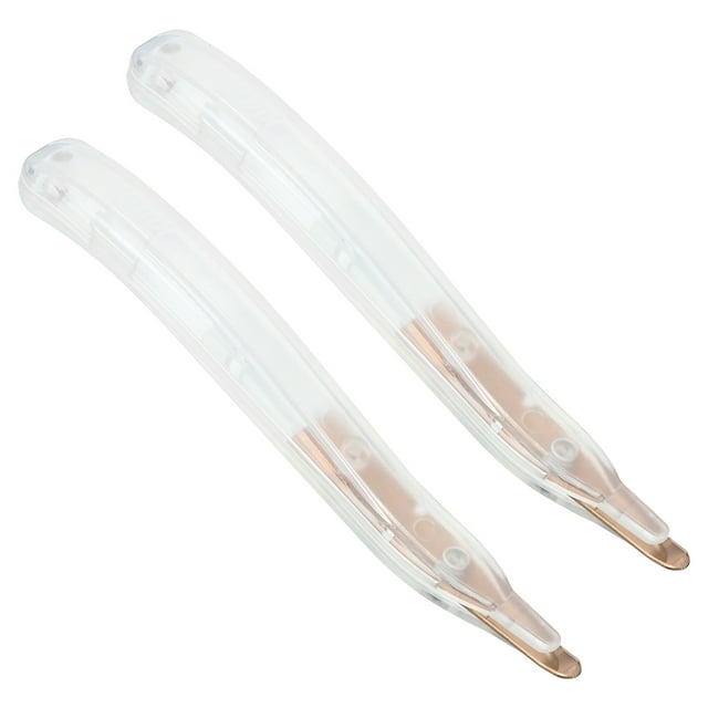 Unique Bargains Staple Remover Magnetic Staple Puller Desktop Removal Tool Cutting Tool, Clear 2 Pack