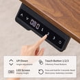 thumbnail image 4 of S-HOME 24x48 Inches Electric Adjustable Height Desk Dark Walnut Frame and Mahogany Top Ideal Sit Stand Home Office Solution, 4 of 13