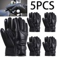 thumbnail image 4 of Guantes cálidos de invierno ergonómicos, manoplas con dedos completos calentados para ciclismo (negro), 5 uds., 4 of 8
