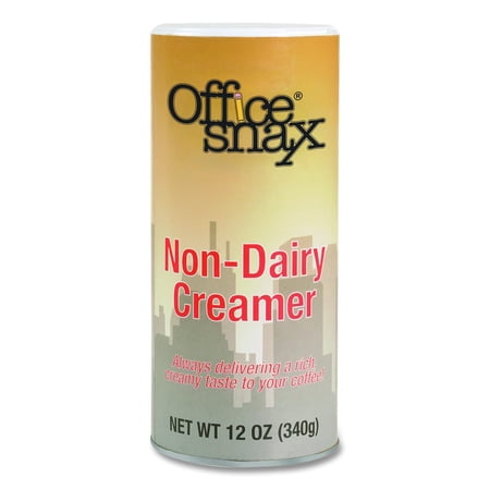 Office Snax Powdered Non-Dairy Creamer, Regular, 12 oz Canister