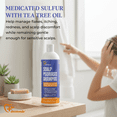 thumbnail image 4 of Dermveda Herbal Shampoo – Sulfur & Tea Tree Oil for Healthy-Feeling Hair and Scalp, 4oz, 4 of 11