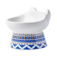 thumbnail image 5 of Cat Dog Bowl Feeding Watering Dish Pet Feeder Bowl Elevated Bowl Neck Protective Blue, 5 of 8