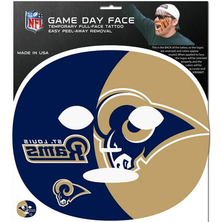 - NFL St. Louis Rams Game Day Face Temporary Tattoo