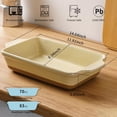 thumbnail image 2 of Casserole Dishes for Oven Microwave, Porcelain Baking Dishes with Handles, Rectangular Deep Lasagna Pans, Premium Ceramic Bakeware, Yellow 2.9 Qt, 2 of 8