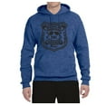 thumbnail image 2 of Burt Macklin Parks and Recreation Pop Unisex Graphic Hoodie Sweatshirt, Vintage Heather Blue, 3XL, 2 of 3