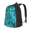 thumbnail image 1 of Easygdp Square Glass Mosaic Mochila de Gran Capacidad Minimalista Ideal para Escuela, Viajes y Uso Diario, 1 of 6