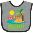thumbnail image 3 of Inktastic I Love Maui Boys or Girls Baby Bib, 3 of 4