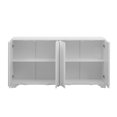thumbnail image 6 of Harper & Bright Designs Wood Sideboard Cabinet with Storage, Fluted Console Cabinet with Doors and Shelves for Living Rooms, Entrance and Study Rooms, White, 6 of 12