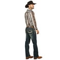 thumbnail image 3 of Centenario Men's Tinted Green Denim with Embroidered Details 45315, 3 of 5
