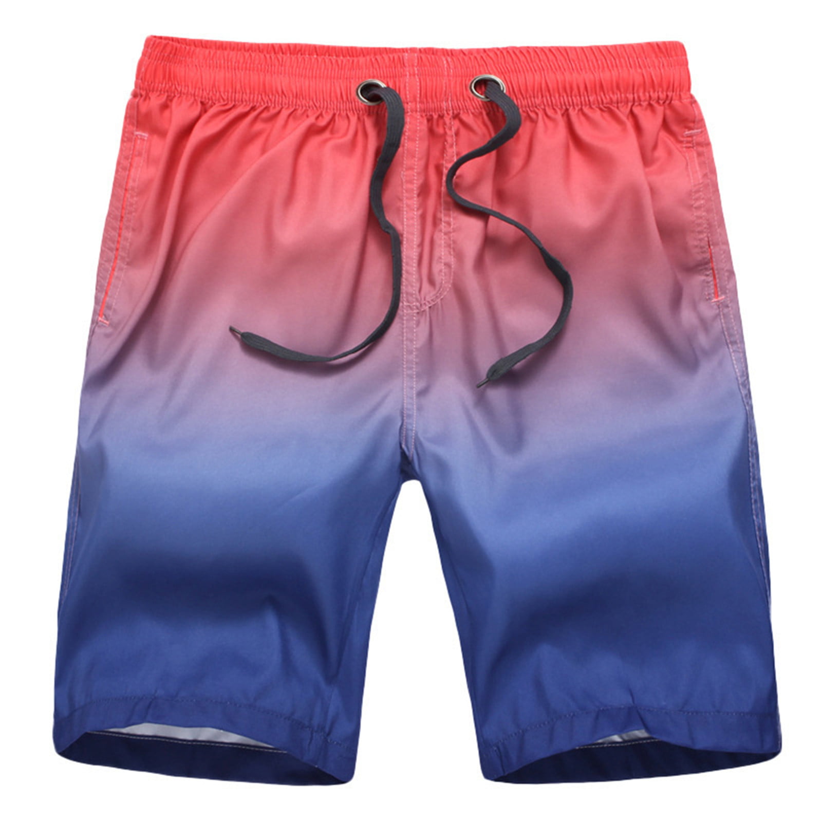 HAWEE Mens Swim Shorts Quick Dry Printed Short Swim Trunks with Pocket ...