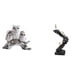 thumbnail image 1 of Figuras de búho,Figuras de búho,animales artificiales,artesanías,decoración del hogar,Estatua de escalera,Estatua de escalera con libros para escalar,decoración artística,Escultura de, 1 of 8