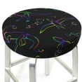 thumbnail image 3 of Daiia Dinosaur Stool Covers Round,Round Bar Stool Covers Waterproof Bar Chair Covers Washable Stool Cushion Slipcover for 12-14 Inch Chair-13 inch, 3 of 7