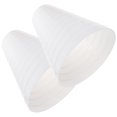 thumbnail image 1 of OULII 2Pcs Duct Connector PVC White Ducting Reducer Inline Connection Office, 1 of 7