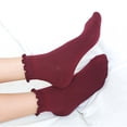 thumbnail image 4 of Womens Ankle High Socks Cotton Bootie Socks Lovely Sweet Frilly Crews Socks Lolitas Ankle Socks Short Socks Hosiery Gifts, 4 of 8