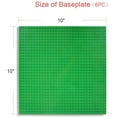thumbnail image 3 of Classic Baseplates Building Base Plates for Building Bricks 100% Compatible with Major Brands-Baseplates 10" x 10", Pack of 6, 3 of 7