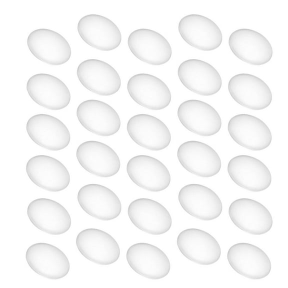 FELTECHELECTR Craft Glass Pieces Crystal Oval Piece 100Pcs 0.8In Thick