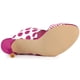 thumbnail image 5 of Sandalias de Tacón de aguja Allegra K Rosa caliente 37, 5 of 6
