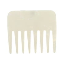 Unique Bargains 1 Pc Portable Marble Wide Tooth Comb Colorful White Acetate Sheet