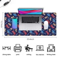 thumbnail image 5 of Long Mouse Pads for Desk,DarkBlue Dinosaurs Pattern Desk Mats on Top Of Desks, Desk Mouse Pad Extra Large with 3mm Non-Slip Base and Stitched Edge for Gaming,Office,Work,Home 35.4"x15.7", 5 of 6