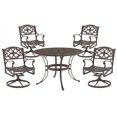 thumbnail image 1 of Homestyles Sanibel Aluminum 5 Piece Outdoor Dining Set in Bronze, 1 of 9