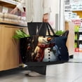 thumbnail image 6 of Snowman Large Reusable Foldable Oxford Cloth Shopping Bag with Collapsible Bucket, Storage Box, and Laundry Bag, 6 of 7
