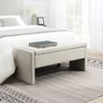 thumbnail image 2 of Contemporary Storage Bench for Bed End | Can Be Used in Various Rooms as Stool | Sturdy Wood Seat and Plywood | Solves Space - saving Storage for Clothes, 2 of 6