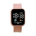 thumbnail image 1 of LYMAYTER Rugby Bracelet Sport Watch - Earth Design Sport Watch: Square Dial, Touch Screen, Big Number LED, Silicone Strap, 1 of 6