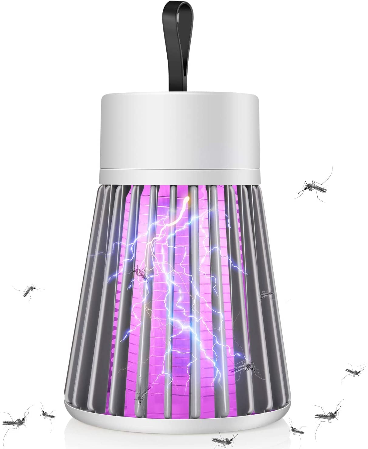 Electric Mosquito Zapper for Indoors, Wireless UV Killer for Mosquitos, Insects, Flies and Gnats