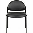 thumbnail image 5 of Lorell Relevance LLR69607 Vinyl Reception Guest Chair, Black, 5 of 6