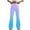 Blue, variant on XWSHYW Womens Joggers Women Tight Fitting Hip Hugging Shaping Gradient Color Flared Pants Yoga Pants