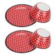 thumbnail image 4 of Imitation Porcelain Plate, Salad Dish, 4Pcs Practical Beautiful Beautiful Color for Candies Fruits, 4 of 7