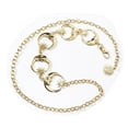 thumbnail image 1 of Cinturón de cadena de metal con forma de luna para mujer, moderno, decorativo, resistente, sin óxido, dorado, 1 of 15