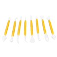 thumbnail image 4 of Fondant Decorating Tool, Fondant Tool Convenient Use Practical 8Pcs  For Make Cakes For Engraving Pen Cake Supplies DIY Baking Yellow, 4 of 8