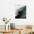 thumbnail image 3 of ARISTURING  Framed Canvas Print Wall Art  Ocean Beach Waves Nature Wilderness Photography Modern Art Rustic Landscape Relax/Calm for Living Room, Bedroom, Office 12x16 in, 3 of 5