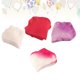 thumbnail image 4 of Paquete de 400 flores artificiales de plástico, pétalos de rosa y hojas de rosa para decoración de bodas, fiestas y eventos (rojo, rosa, morado claro y blanco puro)., 4 of 5