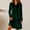 Green, variant on Dresses for Women Qiggri Women's Velvet Shirt Dress Long Sleeve Collared V Neck Half Button Down Loose Fit Soft Warm Casual Tunic Fall Dress XXL