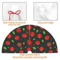 thumbnail image 4 of Sikiie Tomatoes1 30-48 inches {designName} Print Christmas Tree Skirt Snowman Xmas Tree Skirt with Edge Christmas Decorations for Holiday Party48", 4 of 7