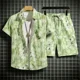 thumbnail image 3 of Conjuntos para hombre, camisetas de playa con estampado gráfico, ropa barata, camisetas, pantalones cortos, trajes para hombre, estilo coreano, novedad esencial a juego, 3 of 4