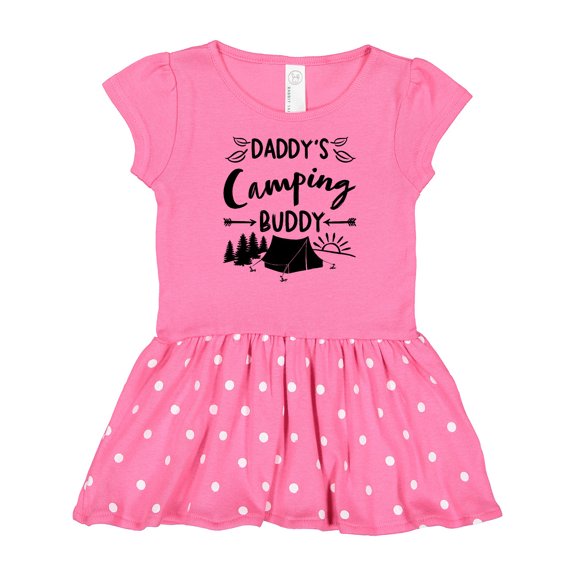 Inktastic Daddys Camping Buddy Gift Baby Girl Dress