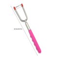 thumbnail image 2 of Coofit Barbecue Fourchette en Acier Inoxydable Plastique Extensible Fourchette à Rôtir Fourchette Télescopique, 2 of 10