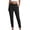 Black, variant on Womens Casual Cropped Pants Fall Tapered High Waisted Comfy Ankle Trousers Plain Straight Leg Work Pants with Pockets(Army Green,XX-Large)
