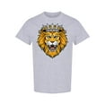 thumbnail image 1 of Lion Head With Crown Graphic T-Shirt Men -Image by Shutterstock, Male Medium, 1 of 2